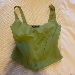 Zara corset bustier top